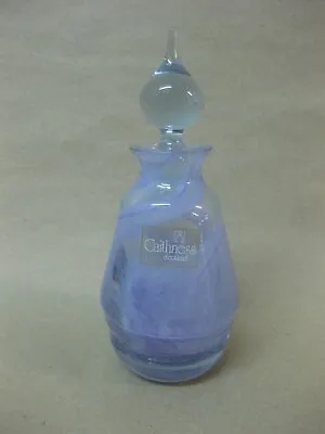 Buy Caithness Glass Bottle With Stopper ~ Lilac & Clear Swirls ~ Perfume ~ 5 3/4  • 14.99£