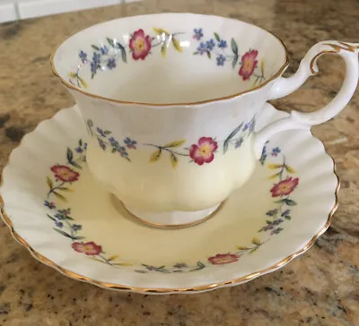 Buy Royal Albert Tea Cup And Saucer Yellow Floral Pattern # 4476 • 9.50£