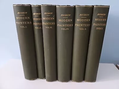 Buy Modern Painters Vols. I-V Plus Index By John Ruskin, 1897 • 20£