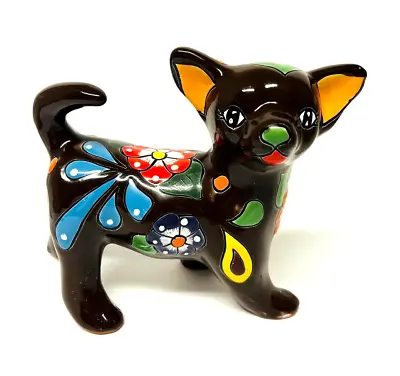 Buy Talavera Brown Chihuahua Mexican Pottery Folk Art • 55£
