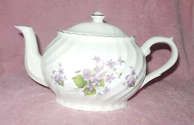 Buy Arthur Wood & Son Staffordshire English Pottery Teapot Floral Mint • 47.41£