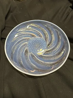 Buy Rene Lalique Opalescent Glass Plate Poissons Fish 1930’s • 767.23£