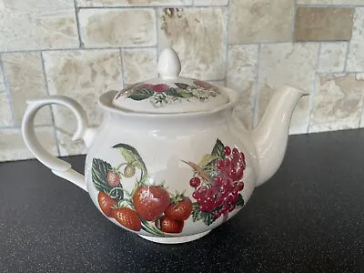 Buy Whittards Royal Creamware Chatsford Fruit Pattern 2 1/2 Pint Teapot • 6.99£