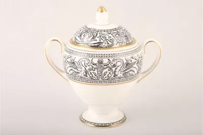 Buy Wedgwood - Florentine - Black - W4312 - Sugar Bowl - Lidded (Tea) - 78901G • 32.40£
