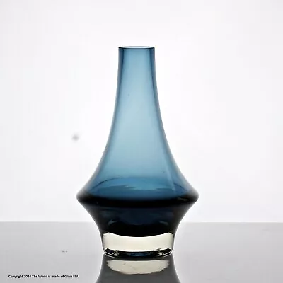 Buy Erkkitapio Siiroinen For Riihimaki, Tall Sommerso Glass Rocket Vase, Blue • 50£