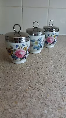 Buy 3 X Royal Worcester King Size Egg Coddler – Bournemouth And Woodland Pattern • 19.99£