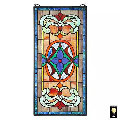 Buy STANWYCK Red Flower Stained Glass Window • 246.77£