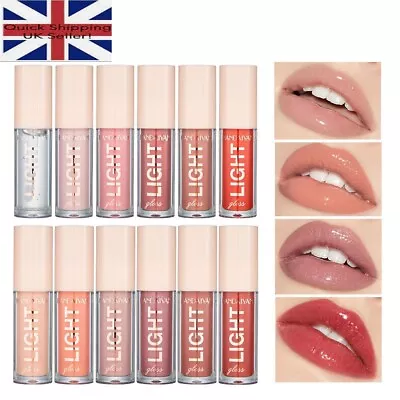 Buy 12 Colours Mirror Pearl Lip Gloss Waterproof Long Lasting Moisturizing Lipstick • 3.65£