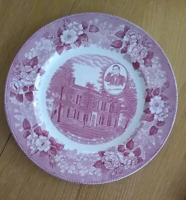 Buy Old English Staffordshire Ware 10  Red Plate Stephen Collins Fosters • 9£