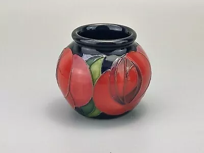 Buy Tiny Moorcroft Pottery Vase Red Rose By Emma Bossons • 110£