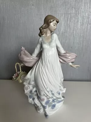 Buy Lladro 5898 Spring Splendor Figure Lady Girl With Flower Basket #5898 Very Rare • 69.95£