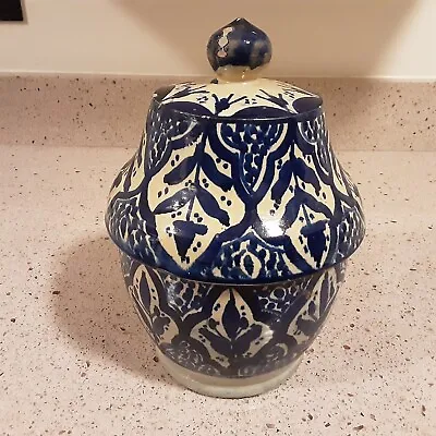 Buy Antique Moroccan Style Ceramic Tureen Jobbana Jar • 100.56£