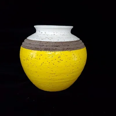 Buy Rosenthal Netter, Raymor Style Vintage MCM Italian Hand Thrown Ceramic Vase • 131.35£