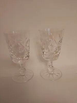 Buy TWO Edinburgh Crystal Sherry Glass T76 (Similar To Appin) One Has Chip. Free P&P • 9.95£