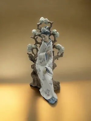 Buy Fine Lladro Spain Porcelain Figurine #4807 Geisha Girl W/ Fan Collectable Gift • 309.35£