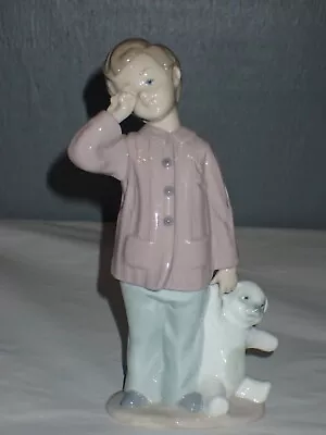 Buy Lladro NAO Sleepy Head #1139 Boy With Teddy Bear Figurine 1990 • 23.65£