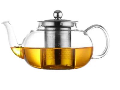 Buy Glass Infuser Teapot Stainless Steel Fine Mesh 800 Ml And 1000 Ml Strong Durable • 14.99£
