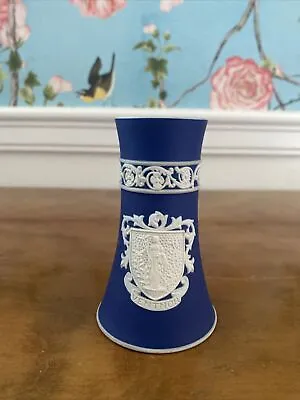 Buy Adams Tunstall Blue Jasper Dip Tapered Spill Vase Ventnor • 27.97£