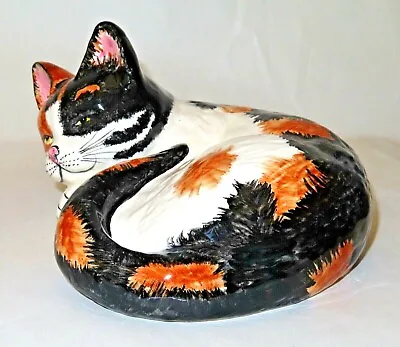 Buy Babbacombe Pottery  Sleeping Kitten - Calico • 42£