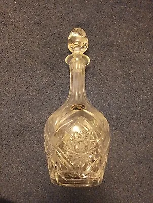 Buy  Bohemia Czech Hand Cut Lead Crystal Decanter 24% Pb0 With Stopper • 18£
