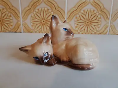Buy Beswick - Siamese Kittens / Cats Figurine - Blue Eyes - Model Number 1296 • 8£