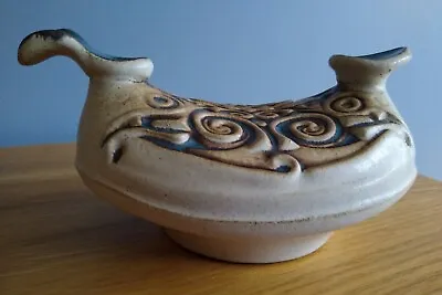 Buy Laugharne Stoneware Pottery Genie Lamp Style Jug Vase Ornament Celtic Design • 12.95£