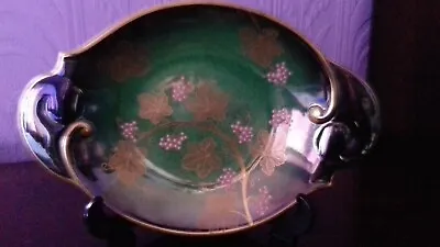 Buy Carlton Ware China Bowl/Dish : Vert Royale : Green & Gold : Fern & Berry Design • 28£