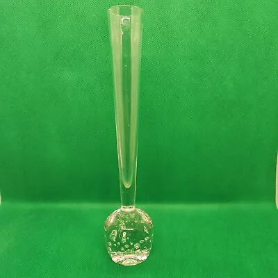 Buy Kosta Sweden 10  Clear Glass Bud Vase With Bubbles • 22.13£