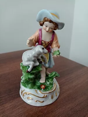 Buy Girl With Lamb Figure (Meissen) • 100£