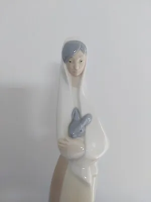 Buy LLADRO  NAO Girl With Rabbit Bunny Retired RARE Excellent Condition Perfect Gift • 49.99£