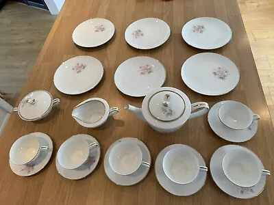 Buy Vintage Noritake China ROSEVILLE Pattern 6238 Tea Lunch Set 21 Pieces For 6 New • 195£