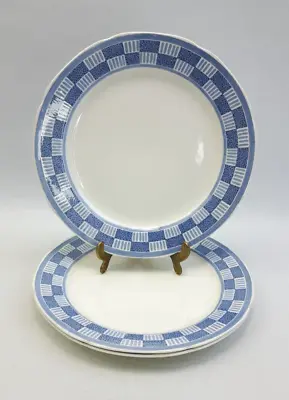 Buy Bristol Pountney Newlyn - 3x Blue 7  Tea Side Plates - Vintage 1930s • 6£