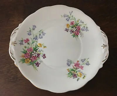 Buy Queen Anne Porcelain Fine Bone China - Old Country Spray  Cake Plate 24cm X 26cm • 8£
