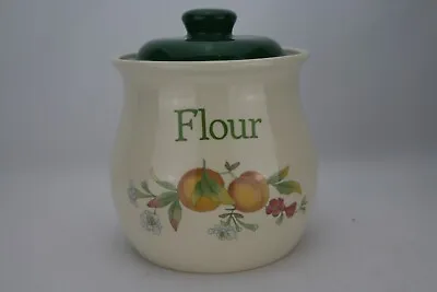 Buy Vintage(1970s) Cloverleaf Peaches & Cream Flour Storage Jar, Lid Seal • 19£