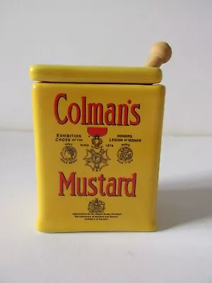 Buy Colmans Mustard Pot The Mustard Shop Holkham Pottery With Spoon • 15£