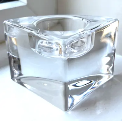 Buy Orrefors Puzzle Crystal Glass Tea Light Candle Holder Quadrant • 23.99£