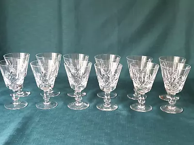 Buy Set Of 12 Stuart Crystal Small Wine Glasses In Very Good Condition • 25£