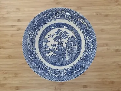 Buy English Ironstone Old Willow Bowl, Blue White Vintage English Pottery • 18.40£
