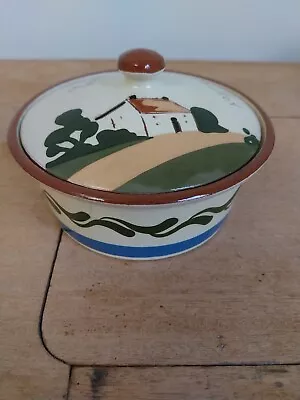 Buy Vintage Royal Watcombe Torquay Pottery Butter Dish • 14.20£