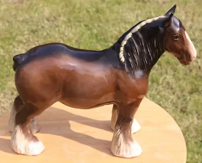 Buy Vintage (15) Beswick Brown Gloss Shire Mare Model No 818 Issued 1940-99 Free P&P • 33£