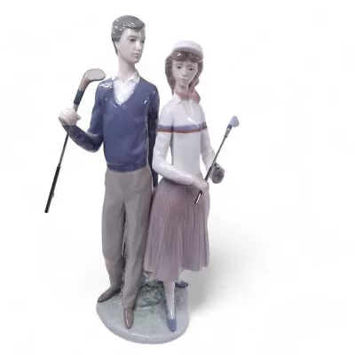 Buy Lladro Golfers Man & Woman 01453 By Jose Puche Decorative Figurine Collectable • 199.99£