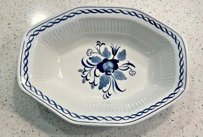 Buy ADAMS  BALTIC BLUE  White  9 1/2  OVAL Vegetable Serving Bowl • 17.74£