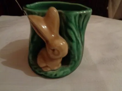 Buy Campsie Ware Scotland Rabbit & Tree Trunk Bud Posy Vase Lustre Glaze Vintage GC • 7£