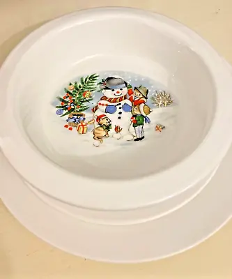 Buy 3 Piece Childs China Christmas Set Of Bowl, Plate And Tea Plate By Eleanor Jones • 19.99£
