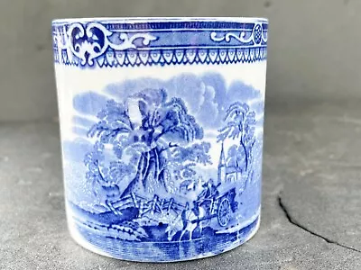 Buy Vintage Blue And White Transferware Pottery Preserve Pot G Jones Woodland • 9.99£