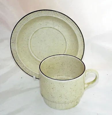 Buy Poole Pottery Broadstone Pattern ½ Pint Cup & Saucer Made In The Compact Shape • 6.25£