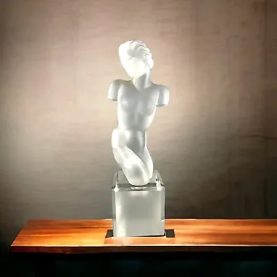 Buy Czech Bohemian Art Deco Glass Sculpture Nude Torso Eleon Von Rommel Schlevogt • 176.33£