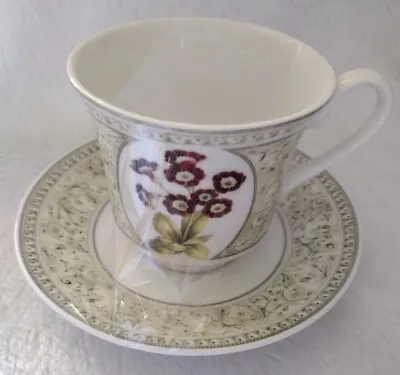 Buy Queens Fine Bone China Tea Coffe Cup And Saucer The Auricula Collection Vintage • 10.31£