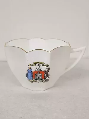 Buy Shelley 1930s Crested Ware Edinburgh Tea Cup Queen Anne Shape Rd. 723404 VGC • 10£