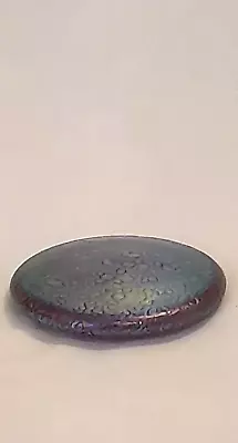 Buy Purple Disc Paperweight - Heron Glass Hand Crafted - Gift Box • 22£